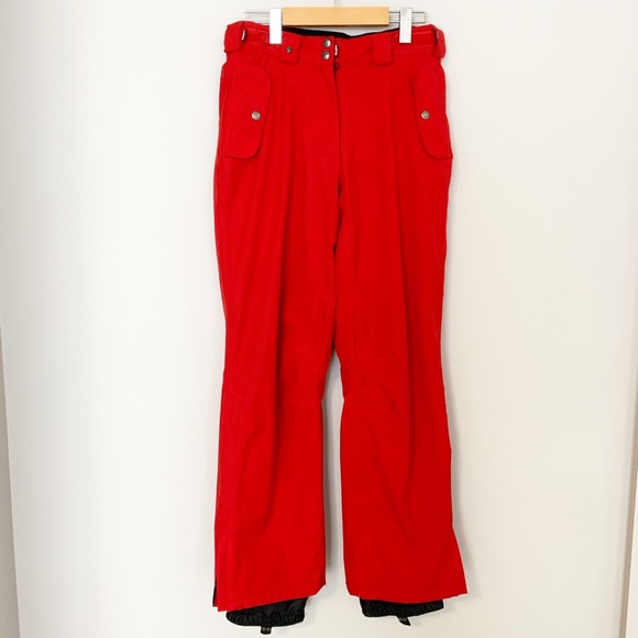 Unisex Light Outerwear Red Snow Pants - XS - Picture 2 of 10